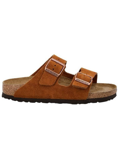 Arizona SFB Suede Slippers Mink - BIRKENSTOCK - BALAAN 1