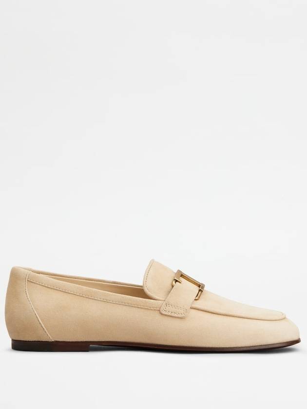 Women's T Timeless Logo Suede Loafers Brown - TOD'S - BALAAN 2