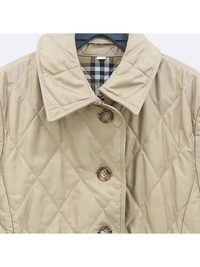 8023321 Beige color diamond quilted jacket - BURBERRY - BALAAN 2