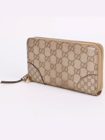 GG pattern crystal beige zipper long wallet 323397 - GUCCI - BALAAN 2