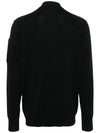 Lens Cotton Cardigan Black - CP COMPANY - BALAAN 4