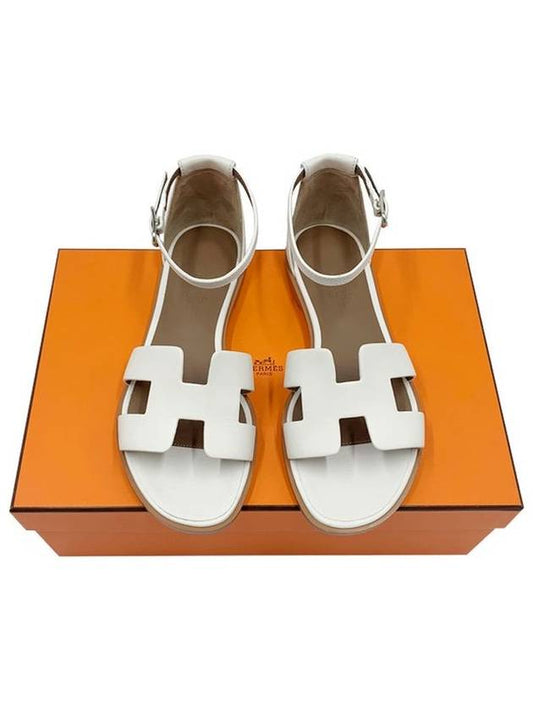 Santorini Sandals Blanc - HERMES - BALAAN 2