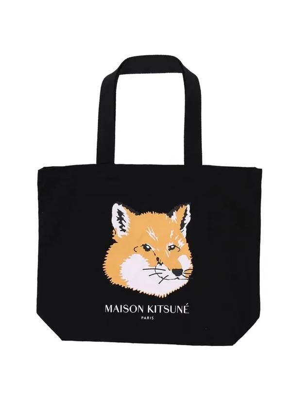 Fox Head Eco Tote Bag Black - MAISON KITSUNE - BALAAN 1