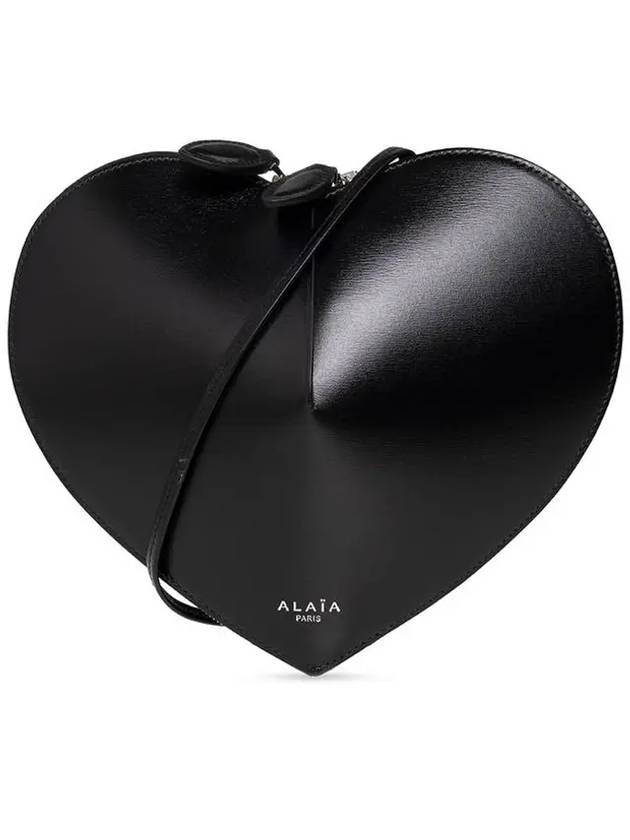 Heart Shoulder Cross Bag Black - ALAIA - BALAAN 1