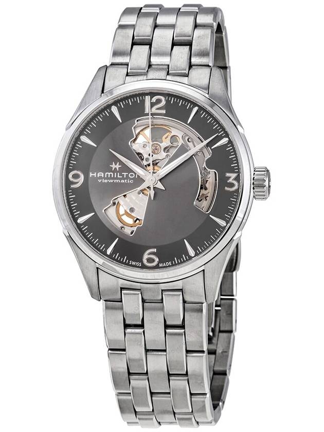 Jazzmaster Open Heart Automatic 42mm Metal Watch Black - HAMILTON - BALAAN 2