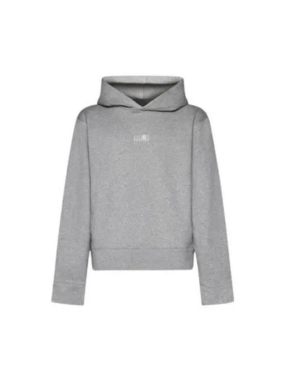 Small Number Logo Cotton Hoodie Grey - MAISON MARGIELA - BALAAN 2