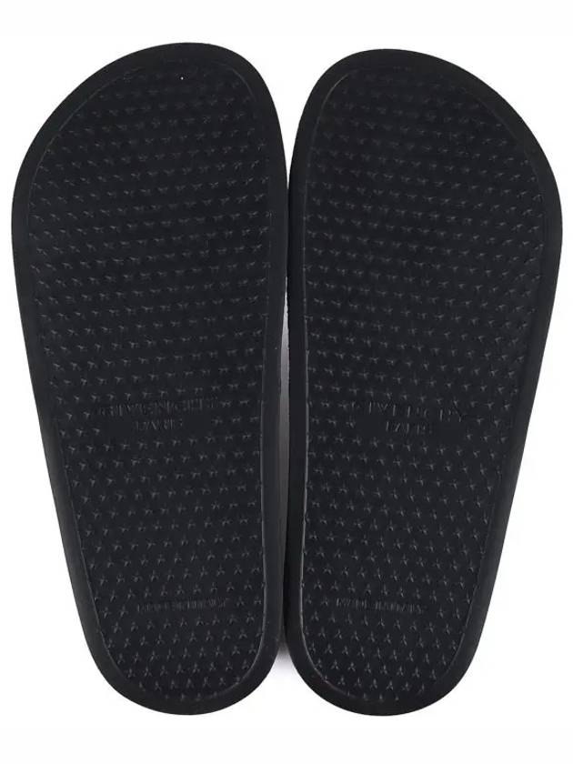 Women's Embossed Logo Slippers Black - GIVENCHY - BALAAN 9