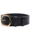 Vintage Calfskin Medium Western Belt Black - CELINE - BALAAN 4