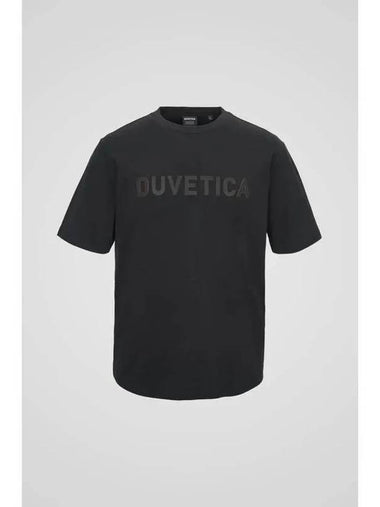 Nevsky M Black Men s Short Sleeve T Shirt Gold - DUVETICA - BALAAN 1