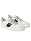 Leather Suede Low Top Sneakers White Black - TOD'S - BALAAN 2