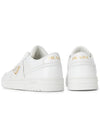 Downtown Leather Low Top Sneakers White - PRADA - BALAAN 7