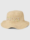 Patch Straw Hat Natural - GUCCI - BALAAN 1