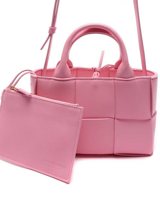 Candy Acro Intrecciato Tote Bag Pink - BOTTEGA VENETA - BALAAN 2