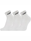 Linear Ankle Socks 3 Pairs White - ADIDAS - BALAAN 3