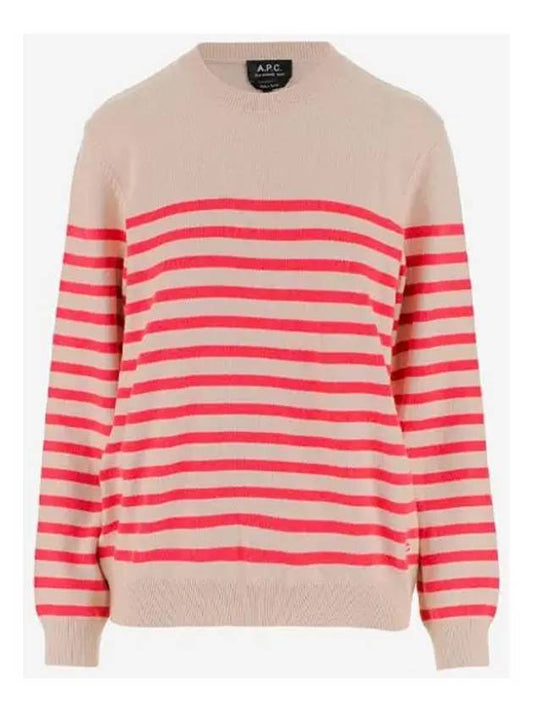 Phoebe Striped Cashmere Cotton Knit Top - A.P.C. - BALAAN 2