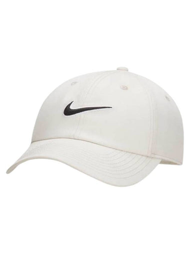 Club Unstructured Swoosh Ball Cap White - NIKE - BALAAN 1