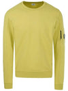 Lens Wappen Light Fleece Sweatshirt Yellow - CP COMPANY - BALAAN 2