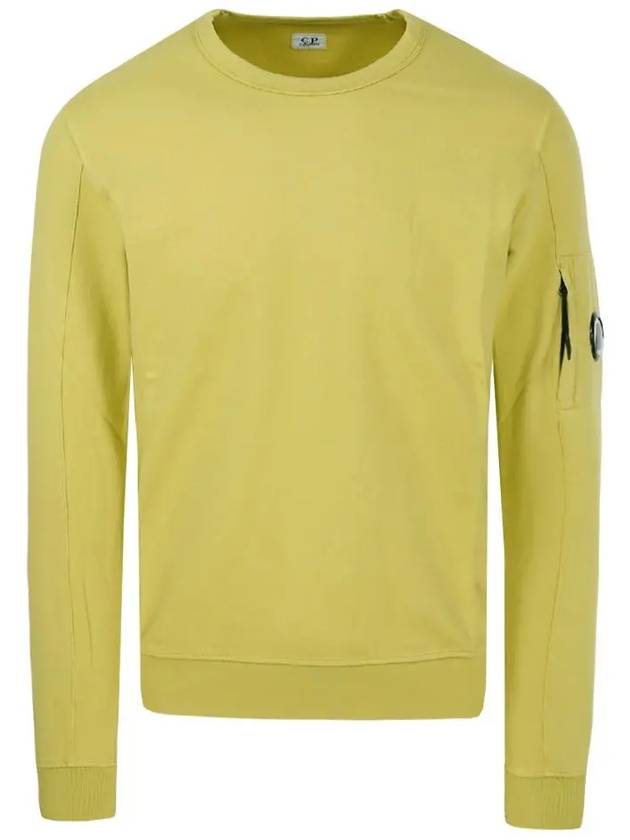 Lens Wappen Light Fleece Sweatshirt Yellow - CP COMPANY - BALAAN 2