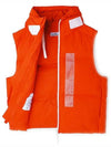 Marina Back Logo Print Vest Orange - STONE ISLAND - BALAAN 8