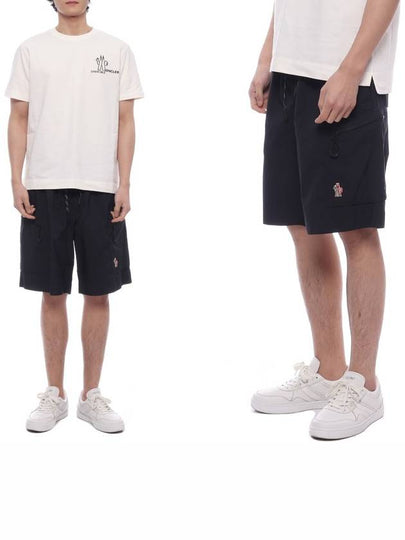 Men's Ripstop Shorts Black - MONCLER - BALAAN 2