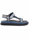 D-Way Embroidered Logo Sandals Blue - DIOR - BALAAN 3