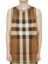 Check Print Mesh Vest Brown - BURBERRY - BALAAN 4