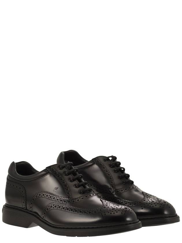 H576 Lace-Up Oxford Black - HOGAN - BALAAN 5