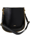 Oskan Hobo Leather Shoulder Bag Black - ISABEL MARANT - BALAAN 4