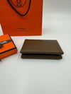 Calvi Duo Card Wallet Compact Evercolor Leather Tundra H085238 - HERMES - BALAAN 4