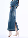 unbalanced denim long skirt - PHILOGRAM - BALAAN 1