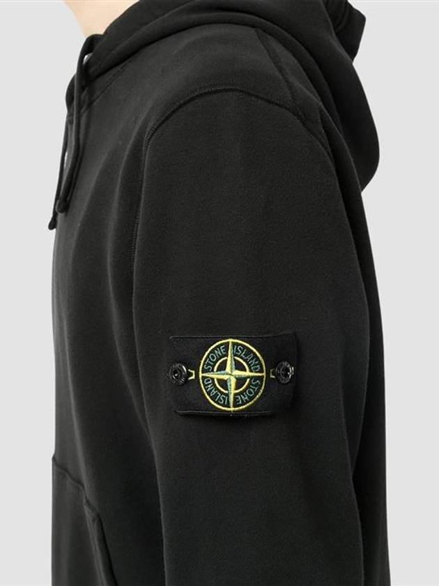 Wappen Patch Hood Sweatshirt Hoodie Black 64120 V0029 - STONE ISLAND - BALAAN 4