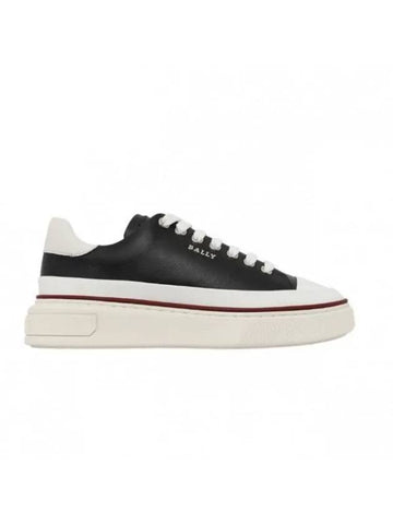 Maily Leather Low-Top Sneakers Black - BALLY - BALAAN 1