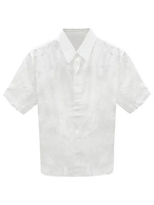 013C503A4743 C080 Oblique embroidery jacquard short sleeve shirt white men s TJ 270908 - DIOR - BALAAN 1