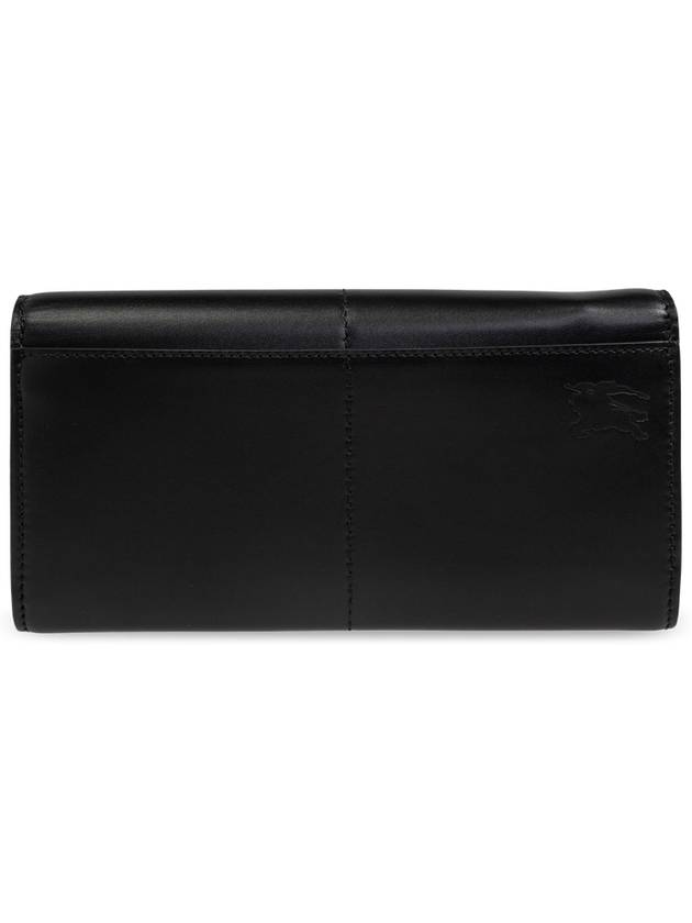 Burberry Leather Wallet With Logo, Women's, Black - BURBERRY - BALAAN 3