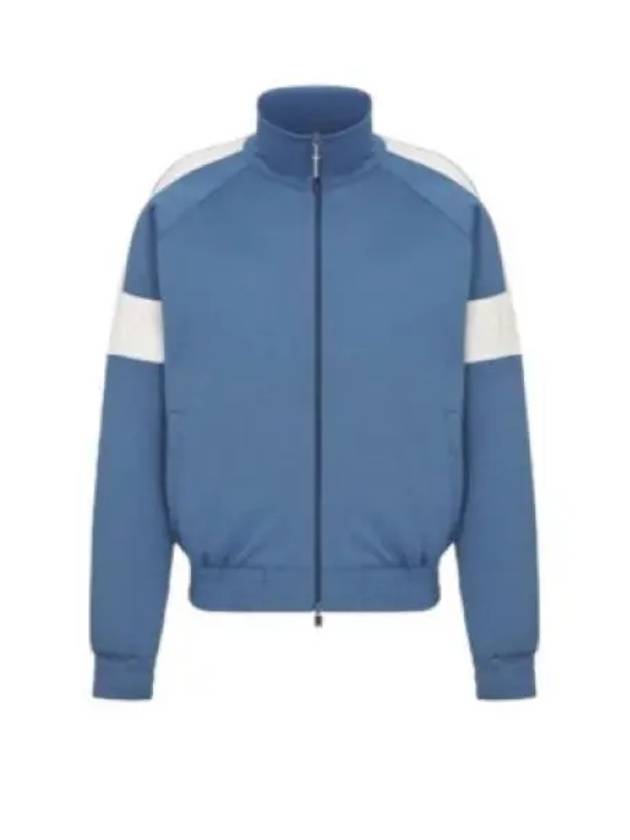 Track Zip Up Jacket Blue - DIOR - BALAAN 2