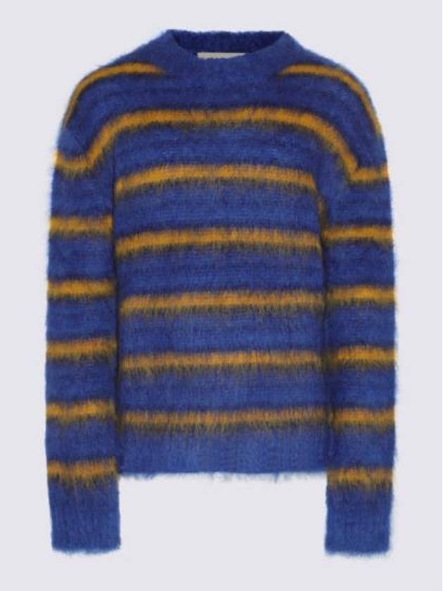 Stripe Mohair Knit Top Blue - MARNI - BALAAN 2