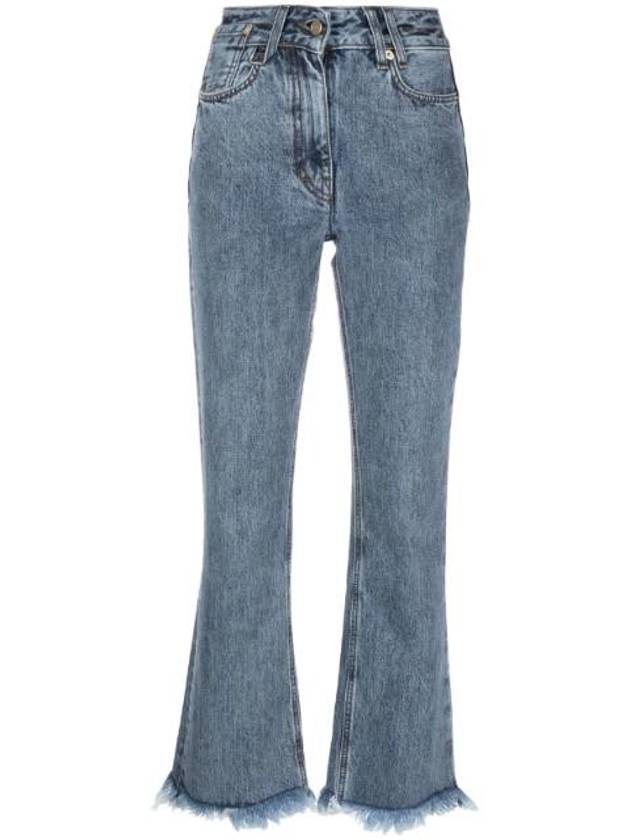 Le De Nimes Court Artichaut High Rise Bootcut Jeans Navy - JACQUEMUS - BALAAN 1