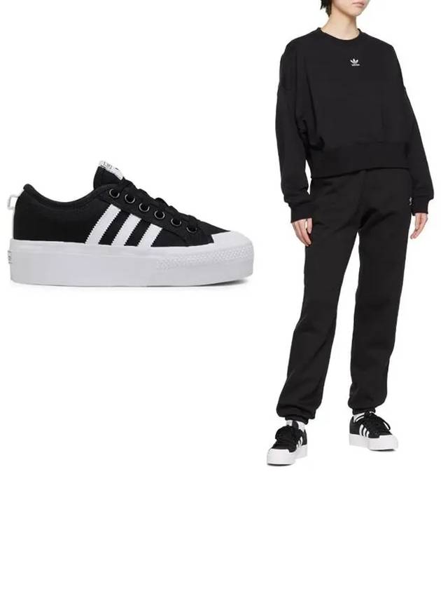 Nizza Platform Low Top Sneakers Black - ADIDAS - BALAAN 2