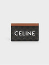 Triomphe Canvas Logo Card Wallet Tan - CELINE - BALAAN 2