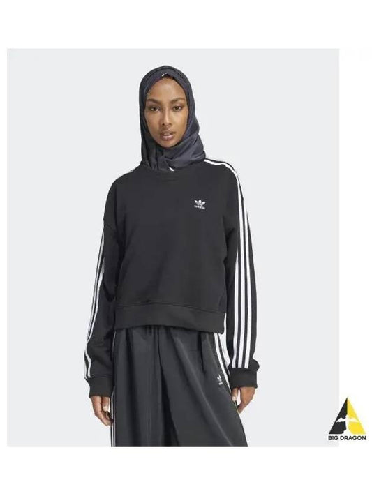 adidas 3S Crew Sweatshirt Black IR5522 - ADIDAS - BALAAN 1