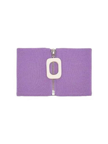 Knit zip up neckband purple - JW ANDERSON - BALAAN 1