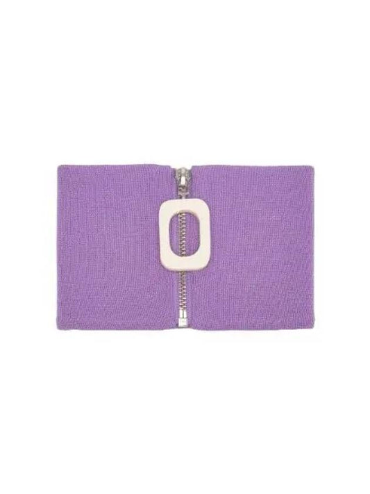 Knit zip up neckband purple - JW ANDERSON - BALAAN 1
