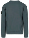 Brushed Cotton Fleece Garment Dyed Crewneck Sweatshirt Lead - STONE ISLAND - BALAAN 4