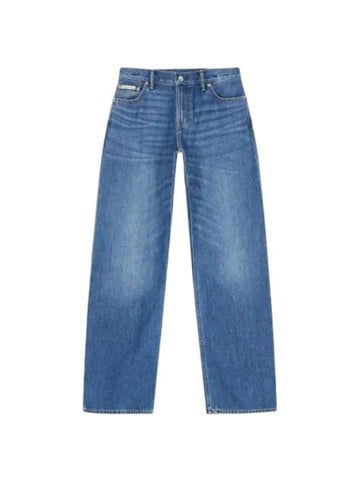 Low Rise Relaxed Fit Jeans Mid Blue - CALVIN KLEIN - BALAAN 1