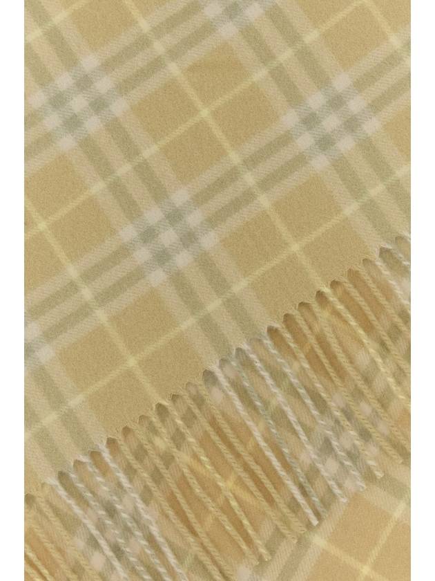 Vintage Check Cashmere Fringe Scarf Beige - BURBERRY - BALAAN 3