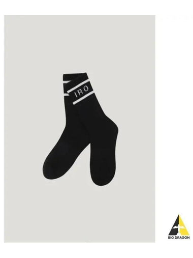 CLUB DE PARIS LOGO SOCKS BLACK - IRO - BALAAN 1