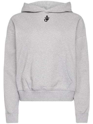 Anchor Logo Crop Hoodie Grey - JW ANDERSON - BALAAN 1