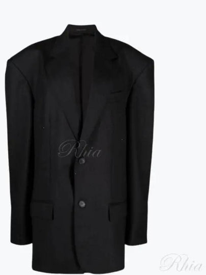 Pinstripe Wool Blazer Jacket Black - BALENCIAGA - BALAAN 2