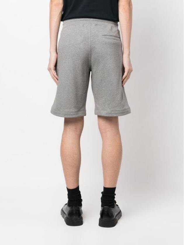 Zebra Logo Cotton Sweat Shorts Grey - PAUL SMITH - BALAAN 5