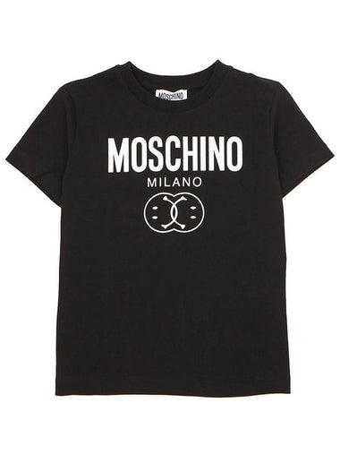 Kids short sleeved T shirt HUM04O LAA02 60100 Adults can wear - MOSCHINO - BALAAN 1